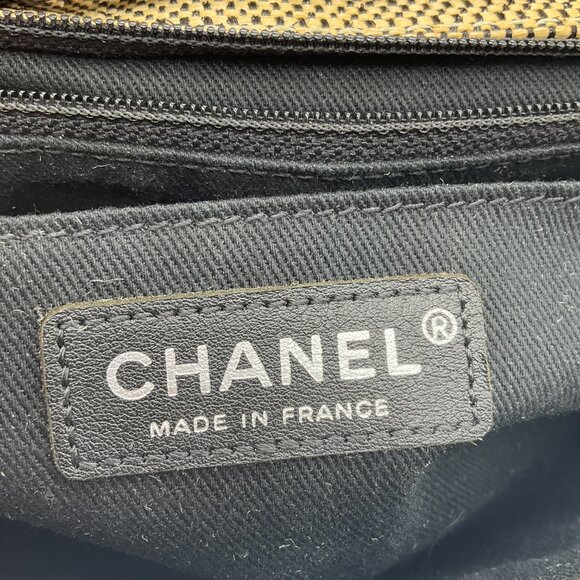 Chanel Tan / Black 2011 Raffia Flap Bag - Picture 12 of 15